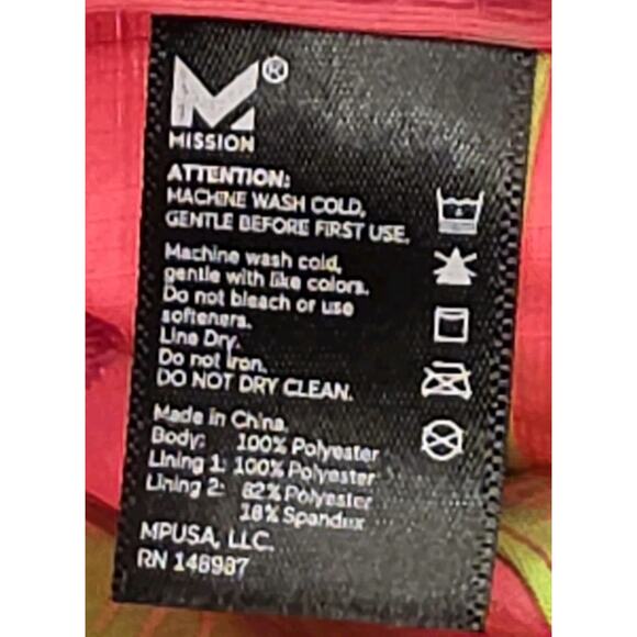 Mission Wet To Cool Pink Performance Braided Band Running Hat Strapback Cap - Picture 9 of 10